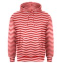 Christmas Red and White Chevron Stripes Men s Pullover Hoodie View1