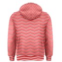 Christmas Red and White Chevron Stripes Men s Pullover Hoodie View2