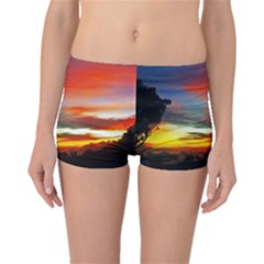 Sunset Mountain Indonesia Adventure Boyleg Bikini Bottoms by Celenk