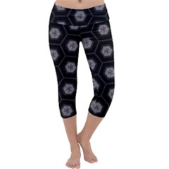 Mandala Calming Coloring Page Capri Yoga Leggings