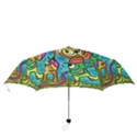 Painting Painted Ink Cartoon Folding Umbrellas View3