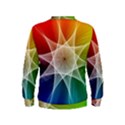 Abstract Star Pattern Structure Kids  Sweatshirt View2