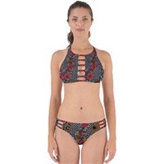 Aboriginal Art - Waterholes Perfectly Cut Out Bikini Set by hogartharts