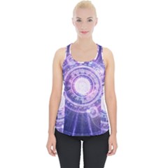 Blue Fractal Alchemy Hud For Bending Hyperspace Piece Up Tank Top by jayaprime