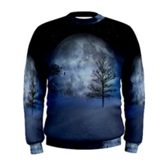 Winter Wintry Moon Christmas Snow Men s Sweatshirt by Celenk