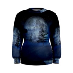 Winter Wintry Moon Christmas Snow Women s Sweatshirt by Celenk