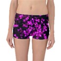 Abstract Background Purple Bright Boyleg Bikini Bottoms View1