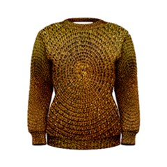 Background Gold Pattern Structure Women s Sweatshirt by Celenk