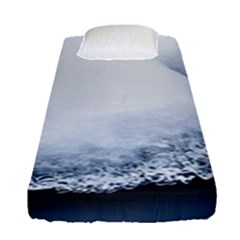 Ice, Snow And Moving Water Fitted Sheet (single Size) by Ucco