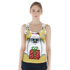 Yeti Xmas Racer Back Sports Top by Valentinaart