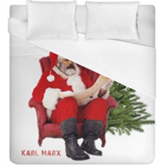 Karl Marx Santa  Duvet Cover (king Size) by Valentinaart