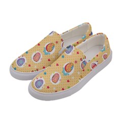 Fun Easter Eggs Women s Canvas Slip Ons by allthingseveryone