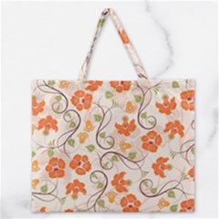 Honeysuckle Delight Zipper Large Tote Bag by allthingseveryone