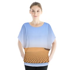 Desert Dunes With Blue Sky Blouse