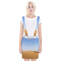 Desert Dunes With Blue Sky Braces Suspender Skirt by Ucco