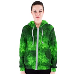 Artsy Bright Green Trees Women s Zipper Hoodie by allthingseveryone