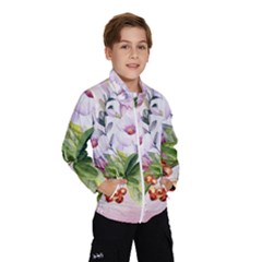 Wonderful Flowers, Soft Colors, Watercolor Wind Breaker (kids) by FantasyWorld7