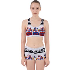 Bulgarian Folk Art Folk Art Work It Out Sports Bra Set