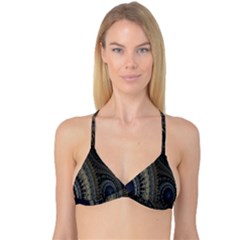 Fractal Spikes Gears Abstract Reversible Tri Bikini Top by Celenk