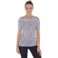 Wavy Intricate Seamless Pattern Design Short Sleeve Top by dflcprints