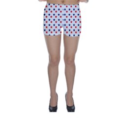 Patriotic Red White Blue Stars Usa Skinny Shorts by Celenk