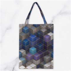 Cube Cubic Design 3d Shape Square Classic Tote Bag