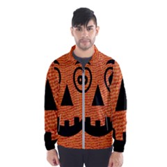 Fabric Halloween Pumpkin Funny Wind Breaker (men) by Celenk