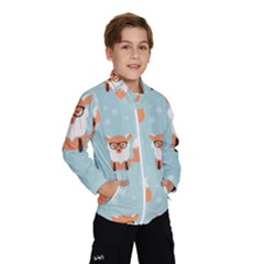 Cute Fox Pattern Wind Breaker (kids) by Bigfootshirtshop