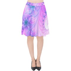 Delicate Velvet High Waist Skirt by Delasel