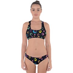 Abstract Background Retro 60s 70s Cross Back Hipster Bikini Set by Celenk