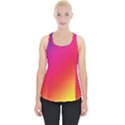 Spectrum Background Rainbow Color Piece Up Tank Top View1