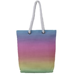 Background Watercolour Design Paint Full Print Rope Handle Tote (small) by Celenk