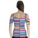 Color Grid 01 Butterfly Sleeve Cutout Tee  View2