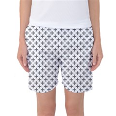 Black Cross Women s Basketball Shorts by jumpercat