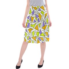 Retro Shapes 04 Midi Beach Skirt by jumpercat