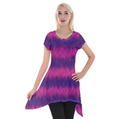 Cheshire Cat 01 Short Sleeve Side Drop Tunic by jumpercat