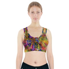 Arrangement Butterfly Aesthetics Sports Bra With Pocket