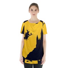 Castle Cat Evil Female Fictional Skirt Hem Sports Top