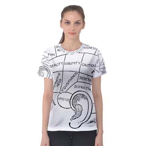 Brain Chart Diagram Face Fringe Women s Sport Mesh Tee by Celenk