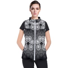 Fractal Filigree Lace Vintage Women s Puffer Vest by Celenk