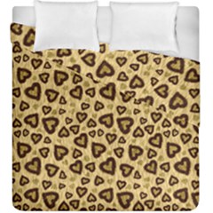 Leopard Heart 01 Duvet Cover Double Side (king Size) by jumpercat