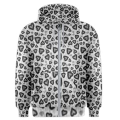 Leopard Heart 02 Men s Zipper Hoodie by jumpercat