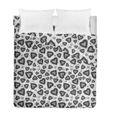 Leopard Heart 02 Duvet Cover Double Side (full/ Double Size) by jumpercat