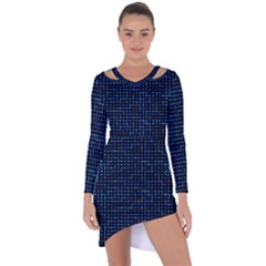 Sci Fi Tech Circuit Asymmetric Cut-out Shift Dress by jumpercat