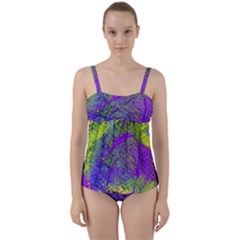 Ink Splash 02 Twist Front Tankini Set by jumpercat