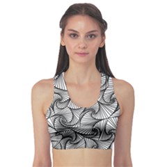 Fractal Sketch Light Sports Bra by jumpercat