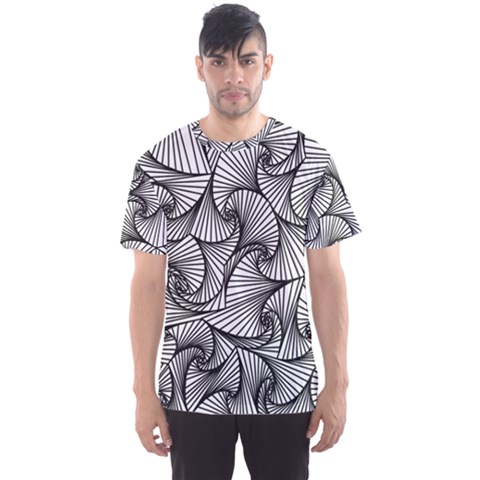 Fractal Sketch Light Men s Sports Mesh Tee by jumpercat