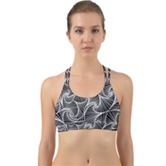 Fractal Sketch Dark Back Web Sports Bra by jumpercat