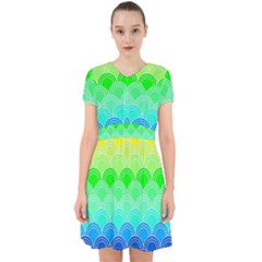 Art Deco Rain Bow Adorable In Chiffon Dress by NouveauDesign