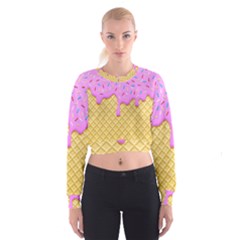 Strawberry Ice Cream Cropped Sweatshirt by jumpercat